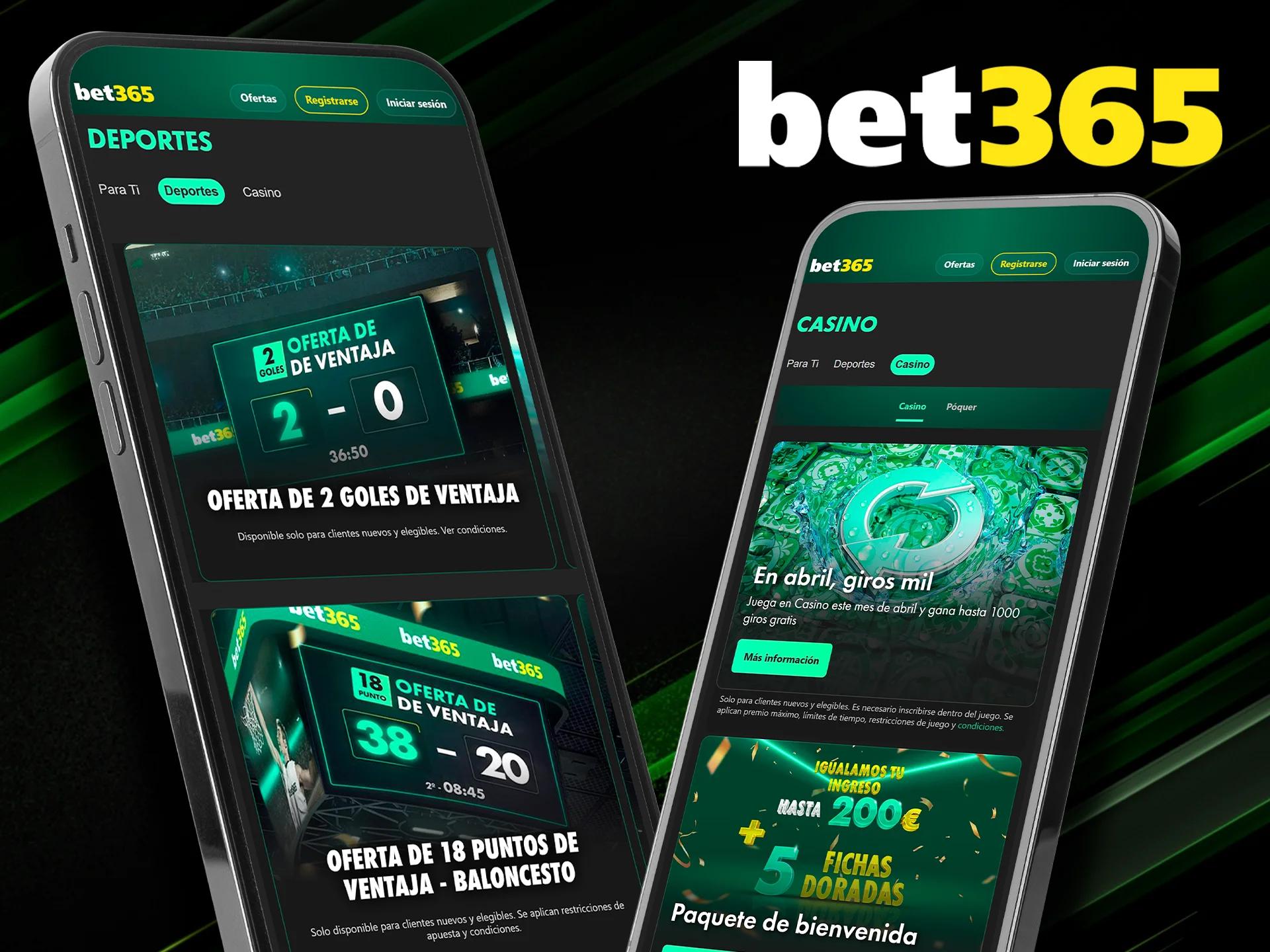 Promociones y bonos exclusivos disponibles en la app Bet365.