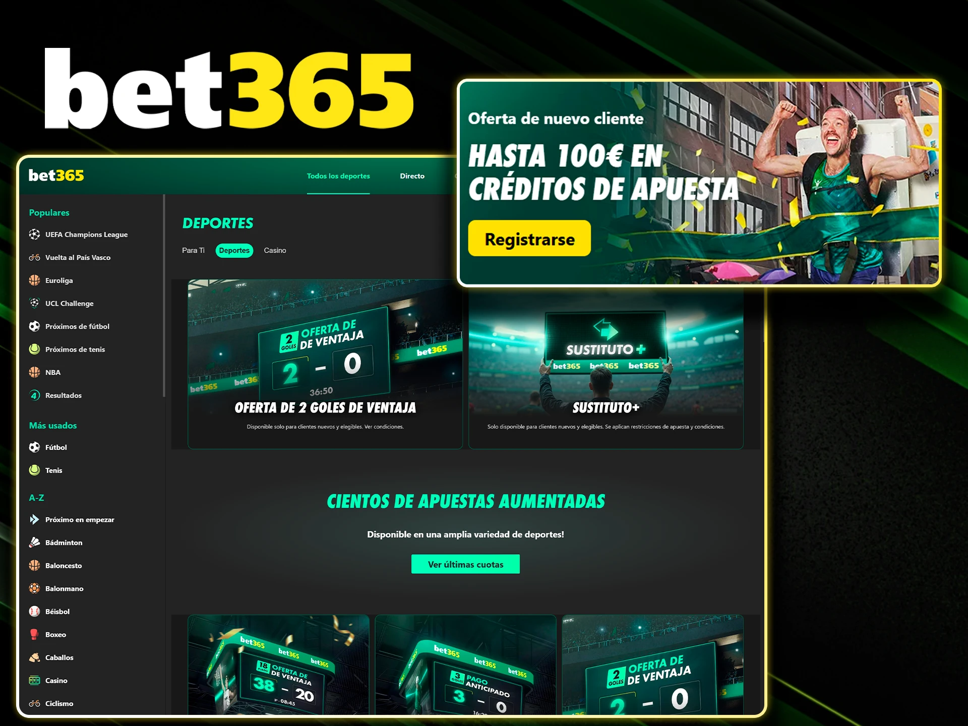 Explicación sobre la regulación de bonos de bienvenida en Bet365.