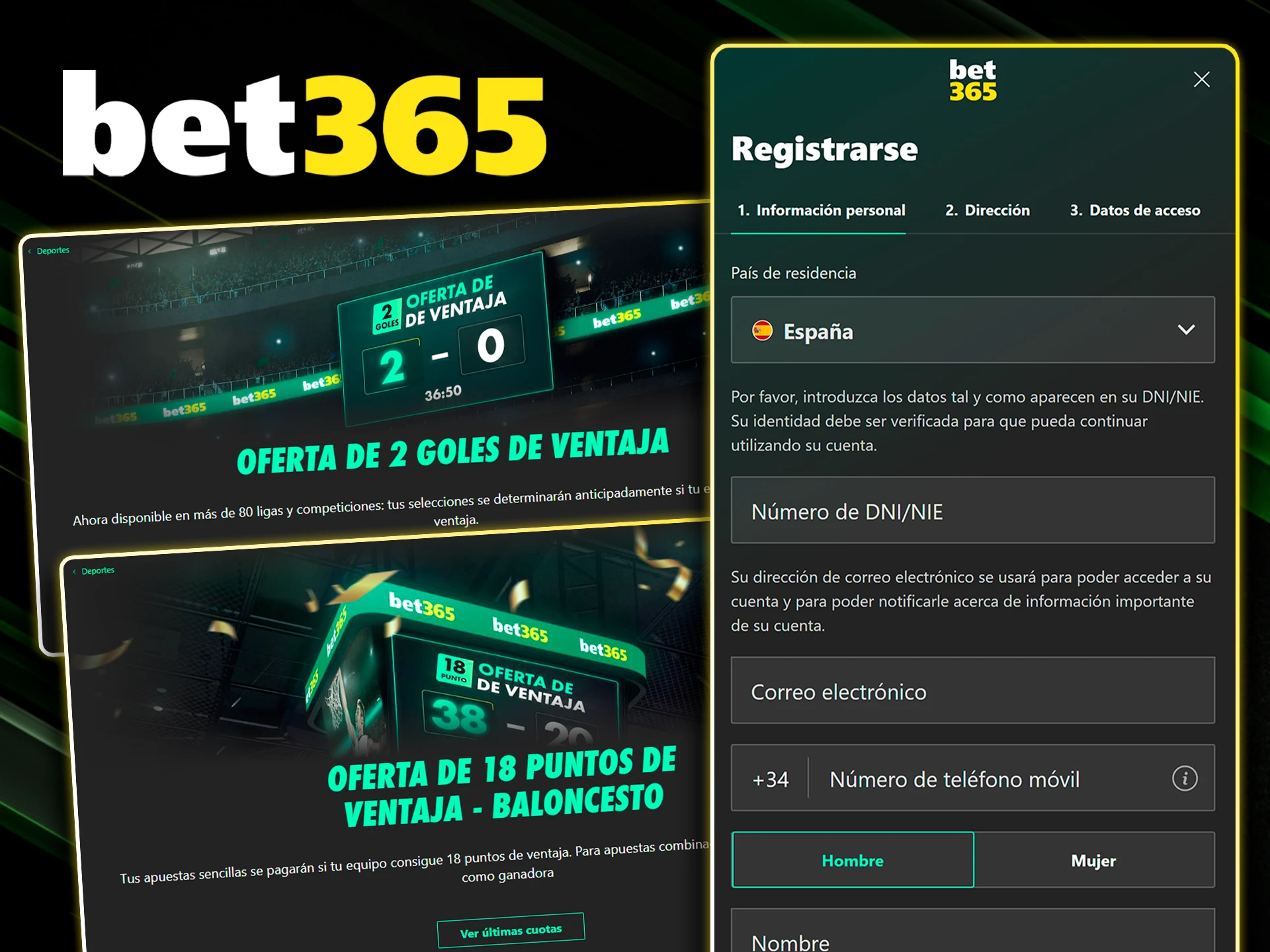 Requisitos legales para activar promociones en tu cuenta Bet365.