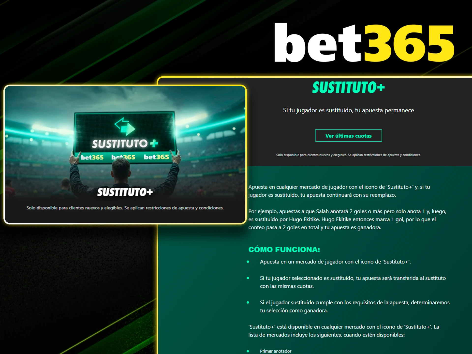 Protección de apuestas ante cambios de jugadores en Bet365