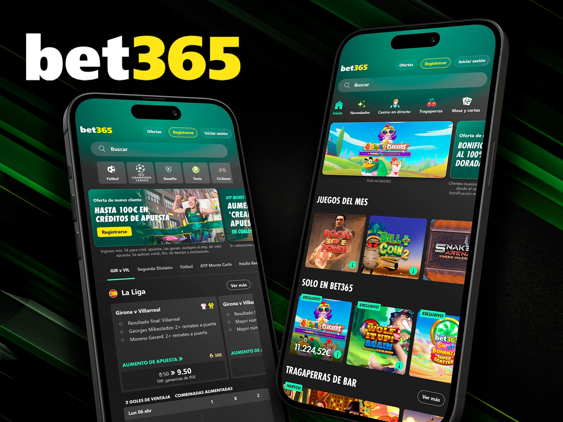 Descarga la aplicación oficial de Bet365 para iOS и Android.